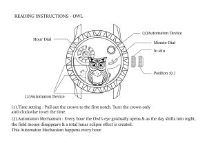 Instruction owl watch