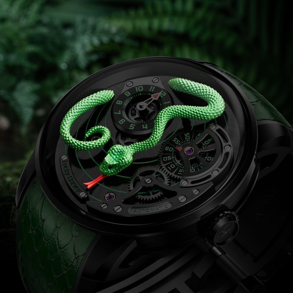 Lucky Harvey New Silver Snake Series Men Automatic Watch - Image 4