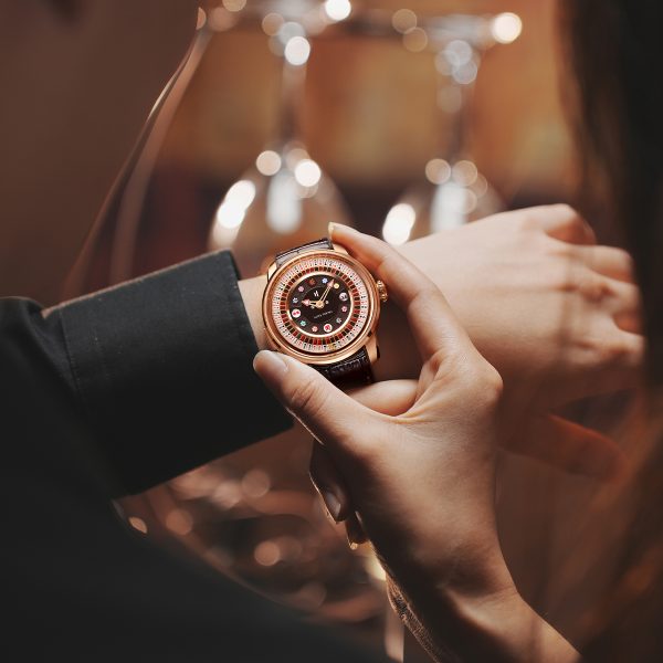Lucky Harvey New Rose Gold Poker Roulette Automatic Watch - Image 9