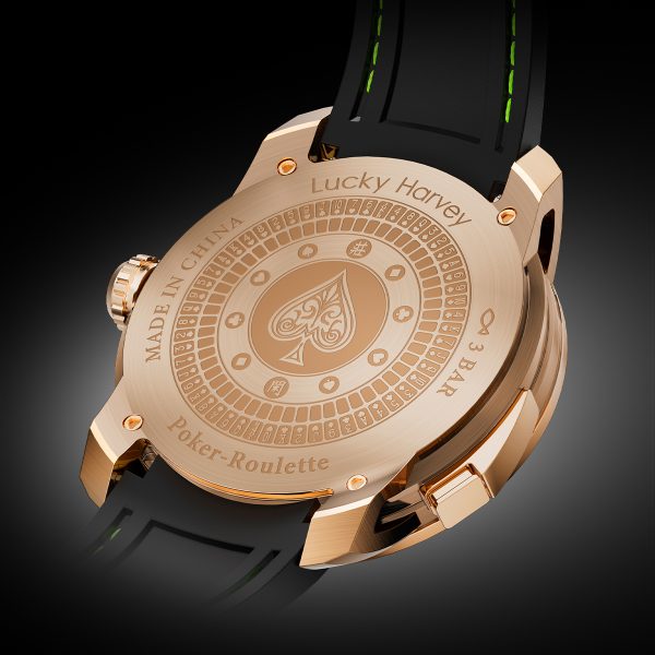 Lucky Harvey New Rose Gold Poker Roulette Automatic Watch - Image 7