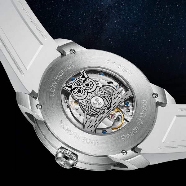 Owl Watch Three Triple Mechanical Doll Rose Gold - Image 6
