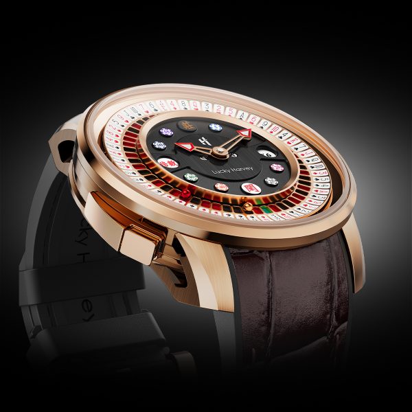 Lucky Harvey New Rose Gold Poker Roulette Automatic Watch - Image 2